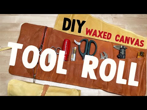 Make a Waxed Canvas Tool Roll (With Pattern)