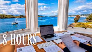 8+ HOUR STUDY WITH ME on A RAINY DAY 🎓  Scottish Highlands | Pomodoro | Deep Work Mode | No Music
