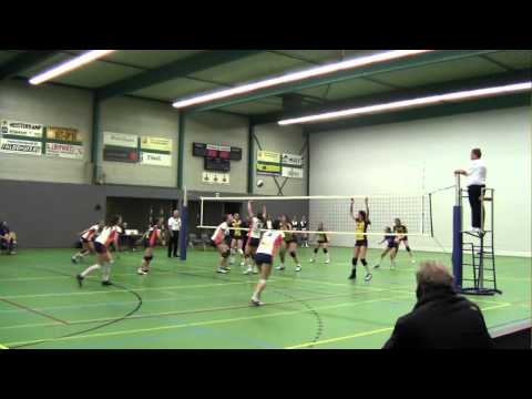 Volleybal Dames P/D 1e div: Springendal Setup`65 D2 - Betech Olhaco D1 [07-05-2014]