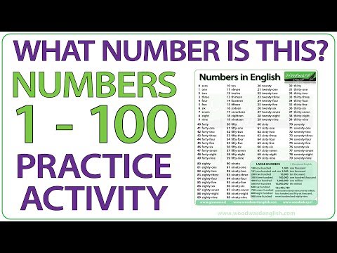 What number is this Numbers 1-100 English practice activity