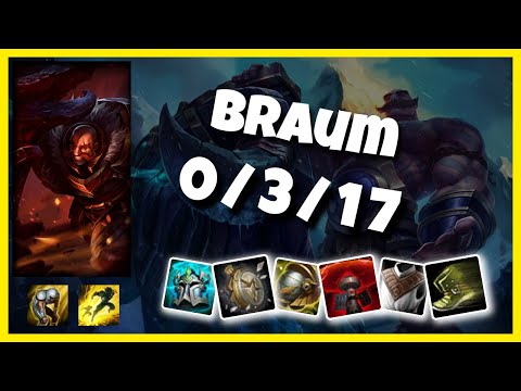 EU Challenger Braum SUPPORT (0/3/17) vs RAKAN Gameplay Replay - Patch 10.20
