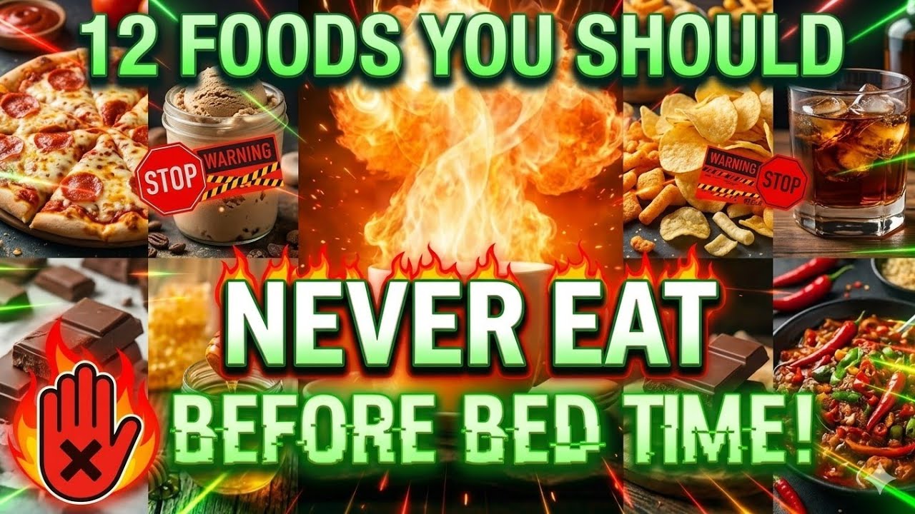 12 Foods You Should Never Eat Before Bed Time