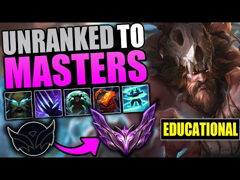EDUCATIONAL Unranked to Masters On UDYR JUNGLE | THE COMPLETE GUIDE TO WINNING IN EVERY ELO