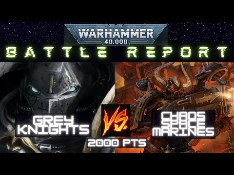 Grey Knights vs Chaos Space Marines | 2000 points | Warhammer 40k Battle Report 9th Edition