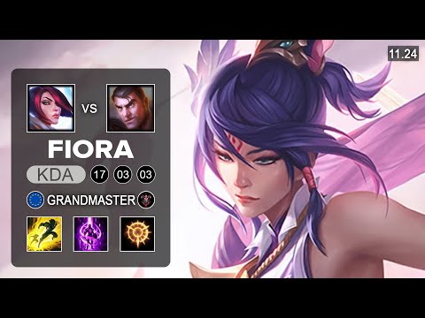 Fiora Top vs Jayce - EUW Grandmaster - PreSeason 12 Patch 11.24