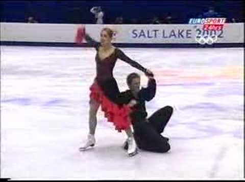 Margarita Drobiazko and Povilas Vanagas OD 2002 Olympics