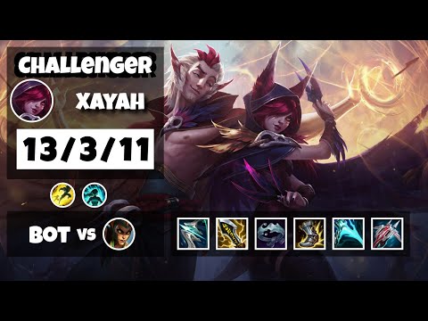 Xayah vs Cassiopeia OCE Challenger BOT (13/3/11) - v11.16