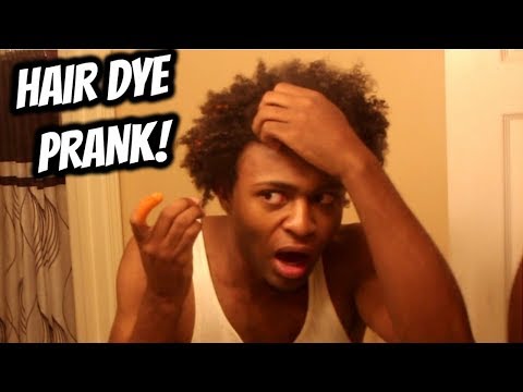 HAIR DYE PRANK ON BROTHER (GONE WRONG)