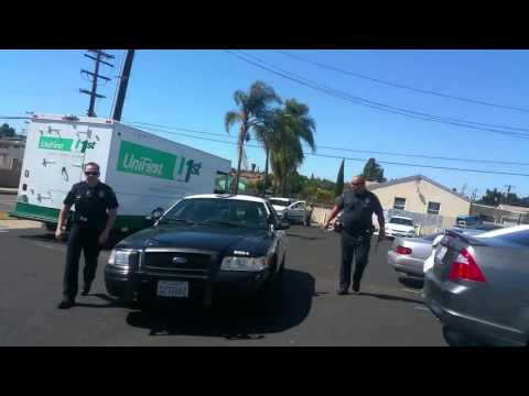 4 SD Police Cars Rush Black Man for 