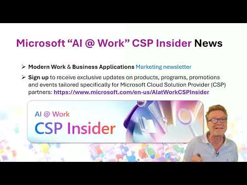Quick Bytes #2: Become an "AI @ Work" CSP Insider