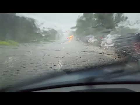 Unwetterartiger Starkregen in Oberdischingen