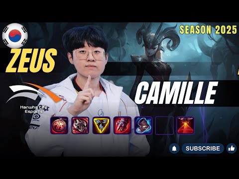 HLE Zeus CAMILLE vs SION Top - Patch 25.24 KR Ranked | lolrec
