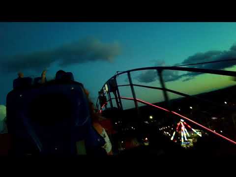 On-ride point of view of Superman the Ride