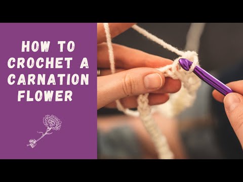 How to Crochet a Carnation Flower || Full Tutorial