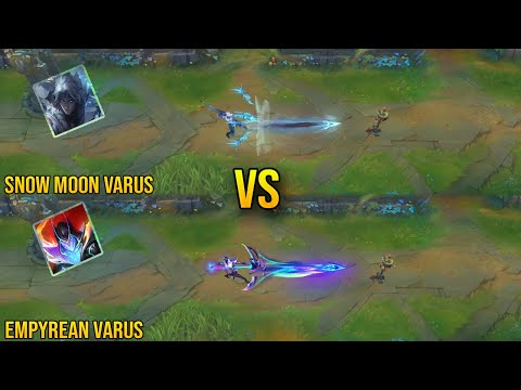 Empyrean Varus vs Snow Moon Varus Skin Comparison - League of Legends
