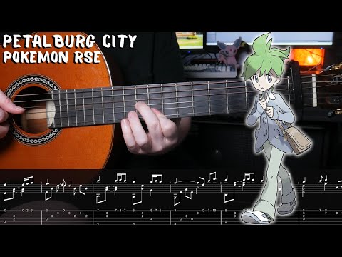 Petalburg City - Pokemon Ruby/Sapphire/Emerald - Fingerstyle Guitar Tutorial + TAB