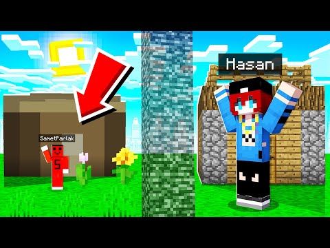 HASAN'I YAPI KAPIŞMASINDA KÜÇÜLME İLE TROLLEDİM !! - Minecraft