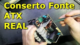 Conserto Fonte Real EVGA 600B Defeito Liga Só Fora do PC #01