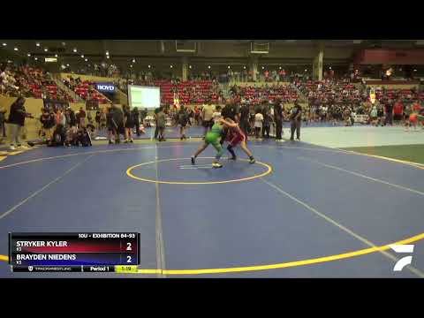 Exhibition 84-93 Lbs Round 1 - Stryker Kyler, KS Vs Brayden Niedens, KS Eada