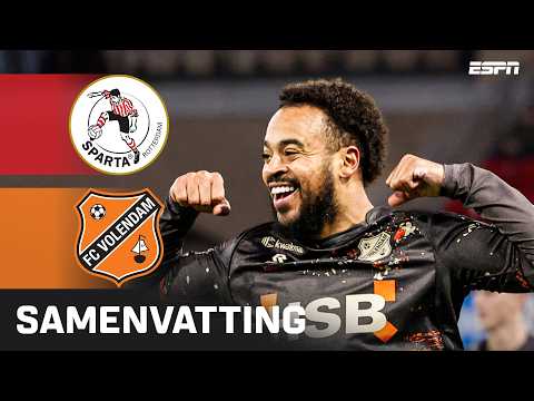 KUWAS vroeg trefzeker in DUEL met BIZARRE SLOTFASE 👀🤯 | Samenvatting Sparta Rotterdam - FC Volendam