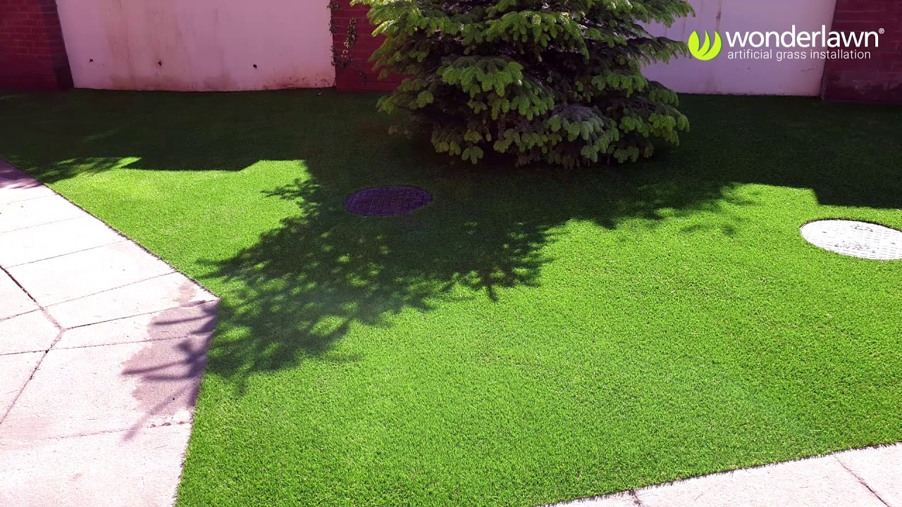 Commercial artificial grass installation in Newcastle by Wonderlawn