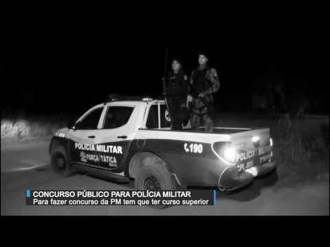 Para fazer concurso da Polícia Militar agora é necessário ter curso superior