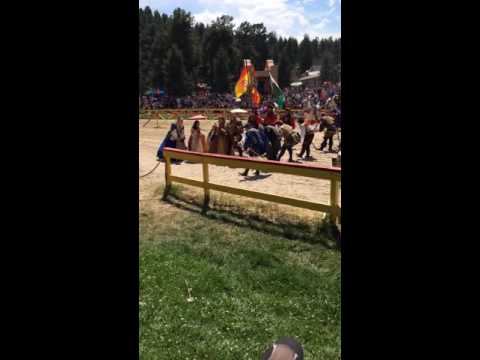 Royal precession before joust