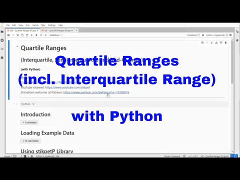 Python Quartile Ranges