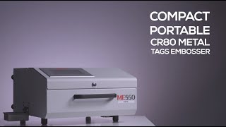 ME550 CR80 compact, portable CR80 metal tag embosser