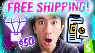 Setting up FREE SHIPPING on orders over $50 (DROPSHIPPING)