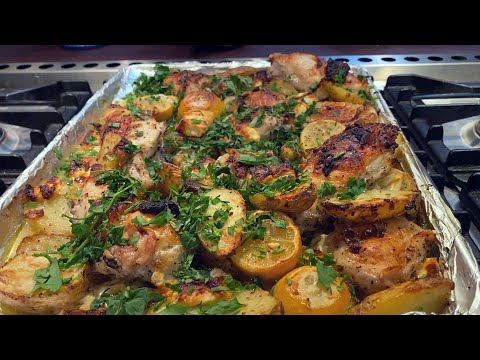 How To Make Greek Sheet Pan Chicken With Feta & Pepperoncini | Rach Cooks At Home