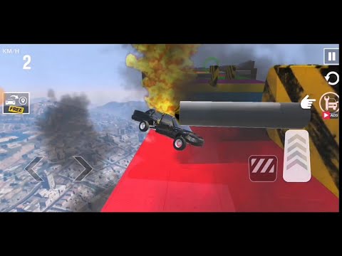 Car Bollards Crushes #2- Beamng Drive  ~ Android Gameplay / Gaming World /