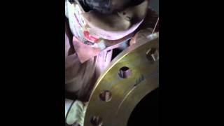 Bruce and Luke are welding a root pass