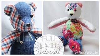 How to Sew a Memory Bear | Simplicity A2115 Step-by-Step | Whitney Sews