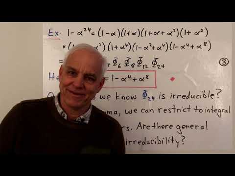 Irreducibility and the Schoenemann-Eisenstein criterion | Famous Math Probs 20b | N J Wildberger