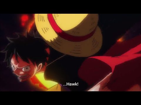 luffy uses red hawk to destroy kaido's crew at onigashima [ONE PIECE]
