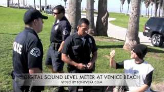 LAPD Digital Sound Level Meter at Venice beach (2x12)