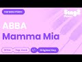 ABBA Mamma Mia Karaoke Piano