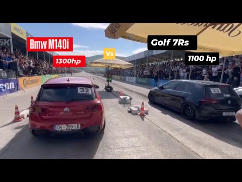 Golf 7 Rs 1100 hp  Ilir Tahiri   vs  Bmw M140i 1300hp Genart Begaj