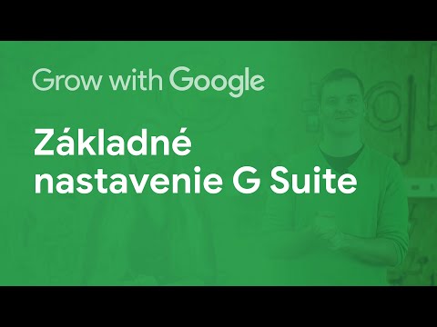 Základné nastavenie G Suite