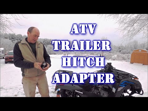 🚩🚩How to install a CURT Bolt-On 2-Inch ATV Hitch Receiver Adapter on a Kawasaki Brute Force 300