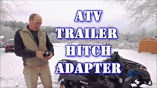 🚩🚩How to install a CURT Bolt-On 2-Inch ATV Hitch Receiver Adapter on a Kawasaki Brute Force 300