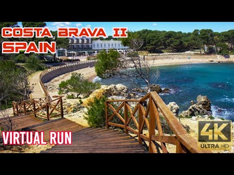 Virtual Run | Stunning Oceanside Path | Costa Brava Spain | Treadmill Workout #047