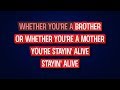 Bee Gees Stayin Alive Karaoke Version