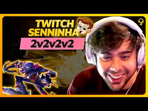 TWITCH SENNINHA NO 2v2v2v2 com @nicklink | Lives do Yoda