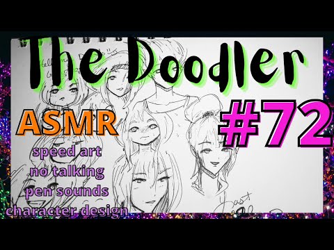 The Doodler ASMR #72 - speed art, pen sounds, no talking