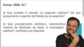 QUESTÃO 31 - Unesp 2ª fase 2025 - Literatura - Machado de Assis, Quincas Borba 