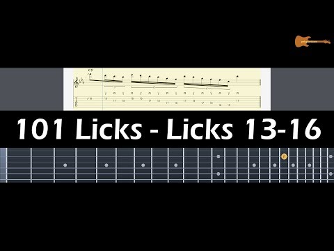 101 Licks - Licks 13-16 (Rock) With Downloadable Tab