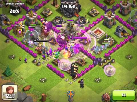 130625 Clash of Clans 有藥水的第一場攻擊100%