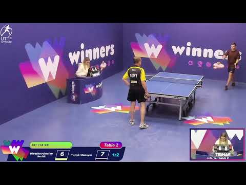 Winners League 10.11.21 Miroshnychenko Serhii - Tupyk Maksym 16:30